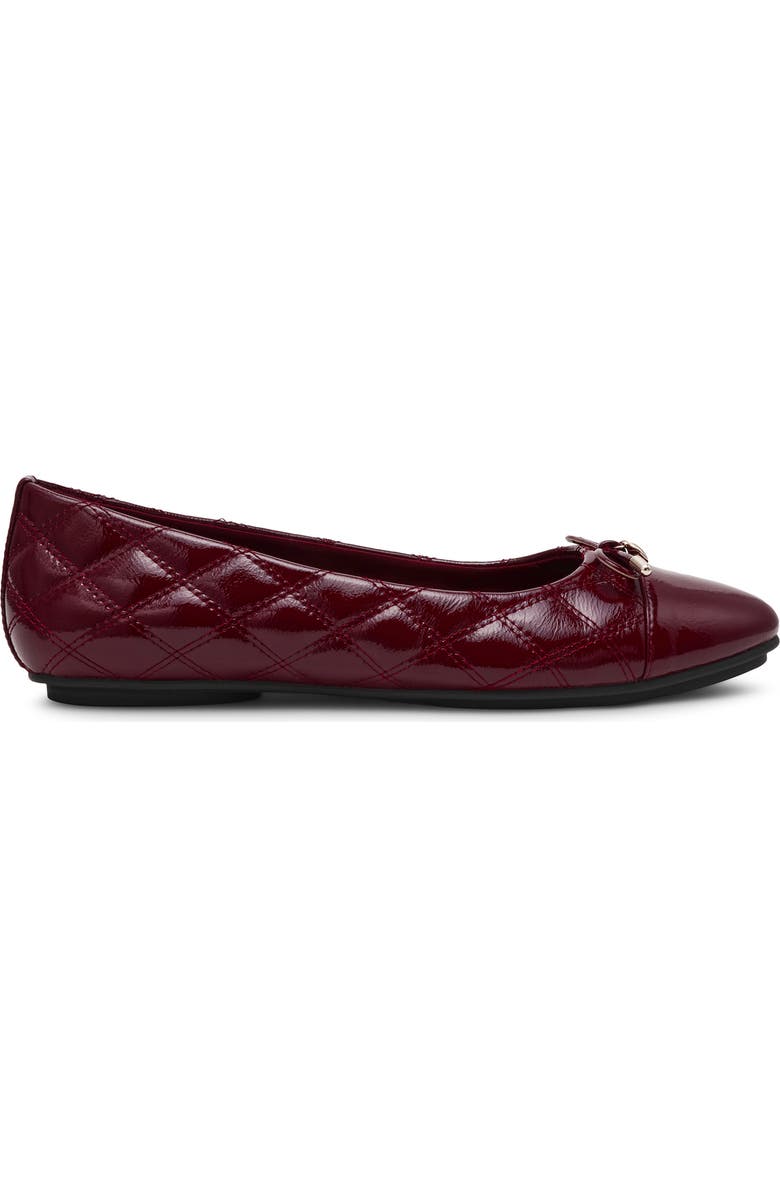 Anne Klein Luci Cap Toe Ballet Flat, Alternate, color, Bordeaux