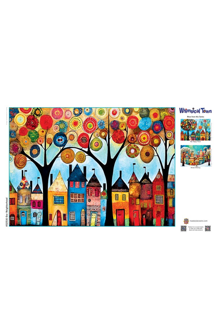 Our Neighborhood 500 Piece Jigsaw Puzzle, Alternate, color, Multicolor