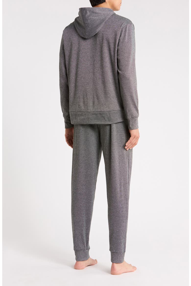 Quarter Zip Pullover & Joggers, Alternate, color, BLACK