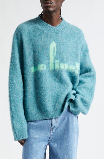 Martine Rose So Fine Brushed V-Neck Sweater | Nordstrom Martine Rose So Fine Brushed V-Neck Sweater | Nordstrom