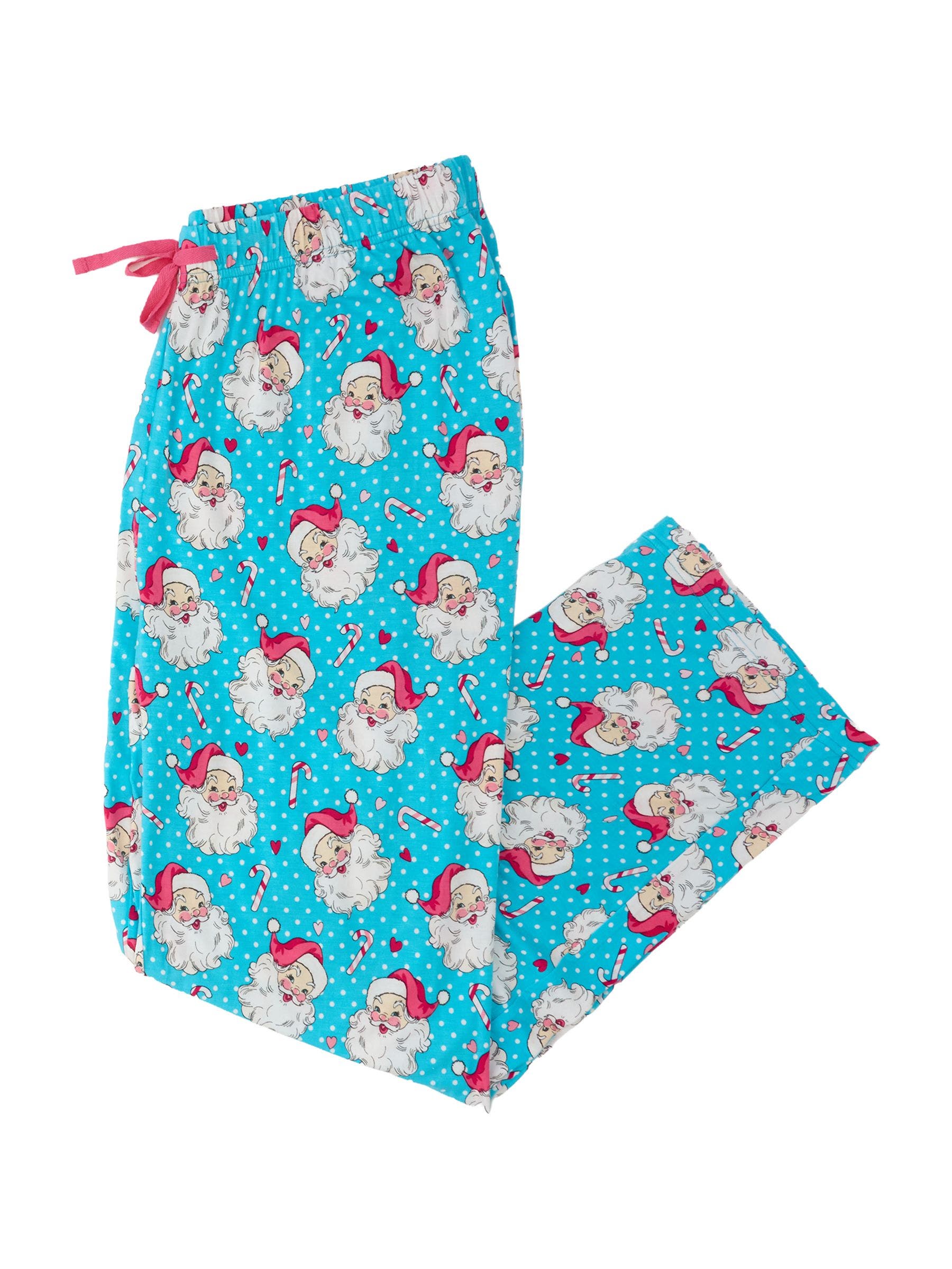 Blue Dots Santa Joy