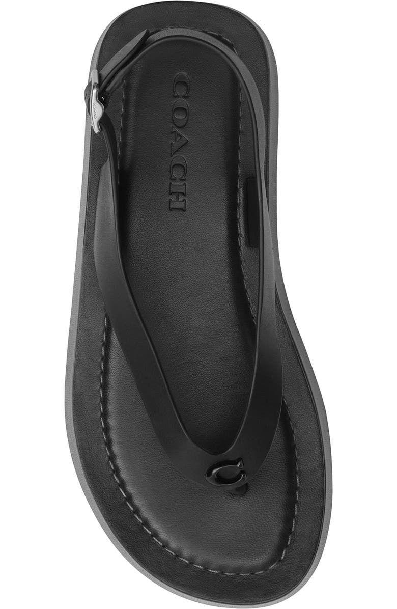 COACH Sculpted C Sandal, Alternate, color, Black
