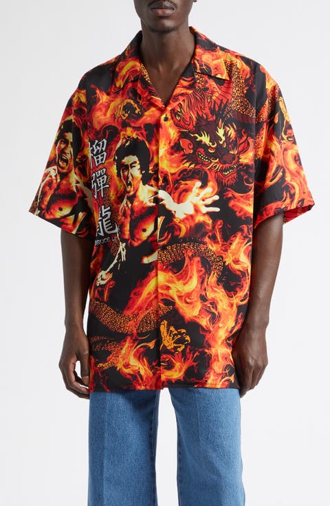 Sleeve Button-Up Shirt