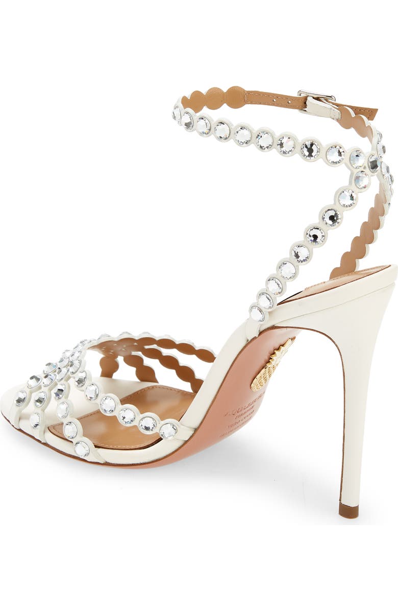 Aquazzura Tequila Crystal Ankle Strap Sandal, Alternate, color,