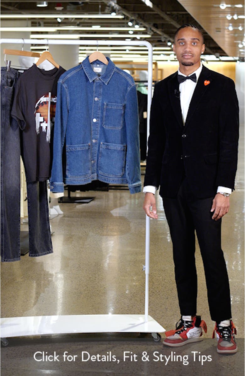 Sean Stretch Denim Shirt Jacket, sales video thumbnail