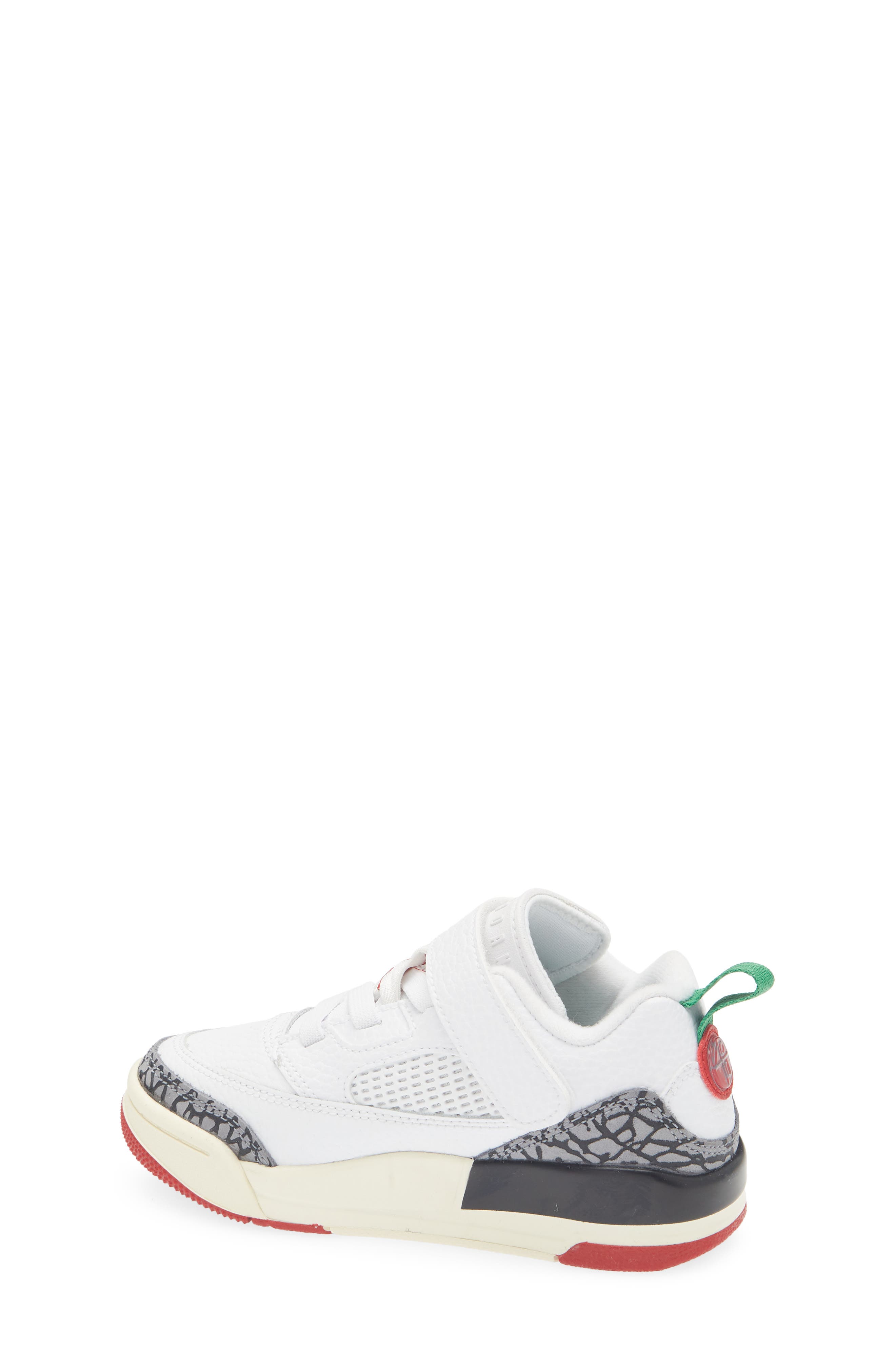 Jordan Kids' Spizike Low Sneaker, Alternate, color, White/ Red/ Coconut Milk