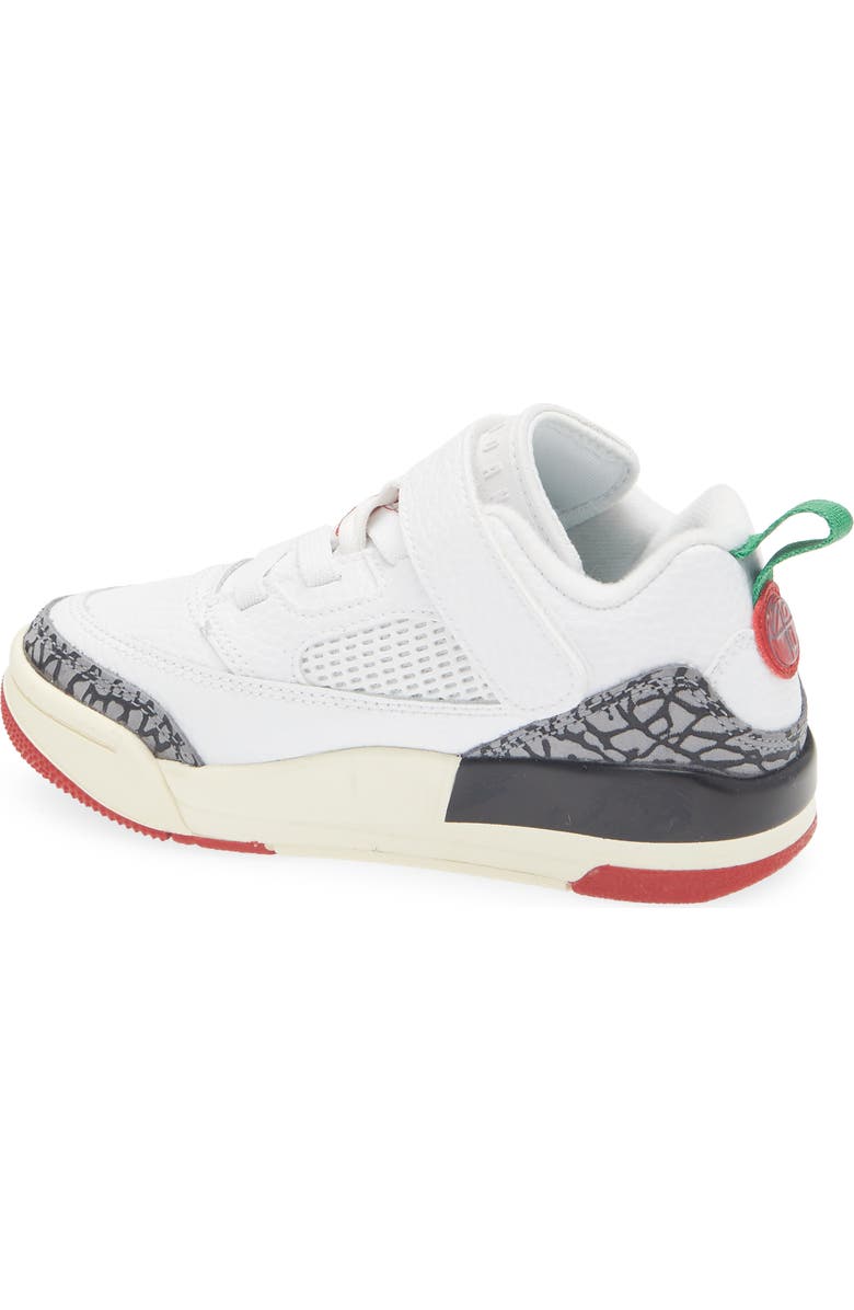 Jordan Kids' Spizike Low Sneaker, Alternate, color, White/ Red/ Coconut Milk