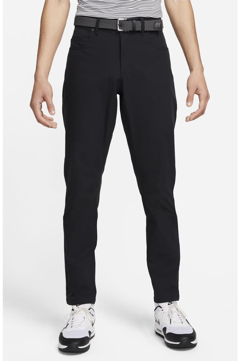 Tour Five-Pocket Slim Golf Pants, Main, color, 010 BLACK/BLACK
