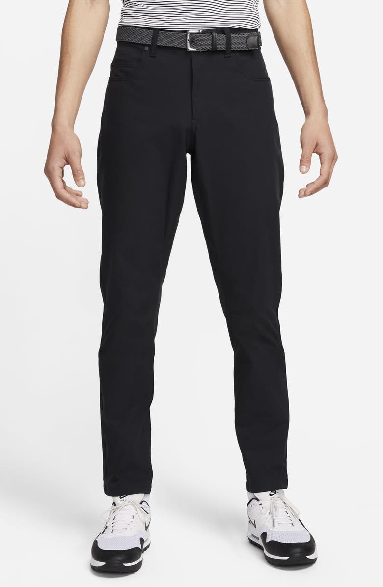 Nike Tour Five-Pocket Slim Golf Pants, Main, color, 010 Black/Black