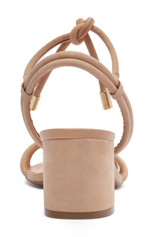 Arezzo Camila Mid Ankle Tie Sandal In Nude