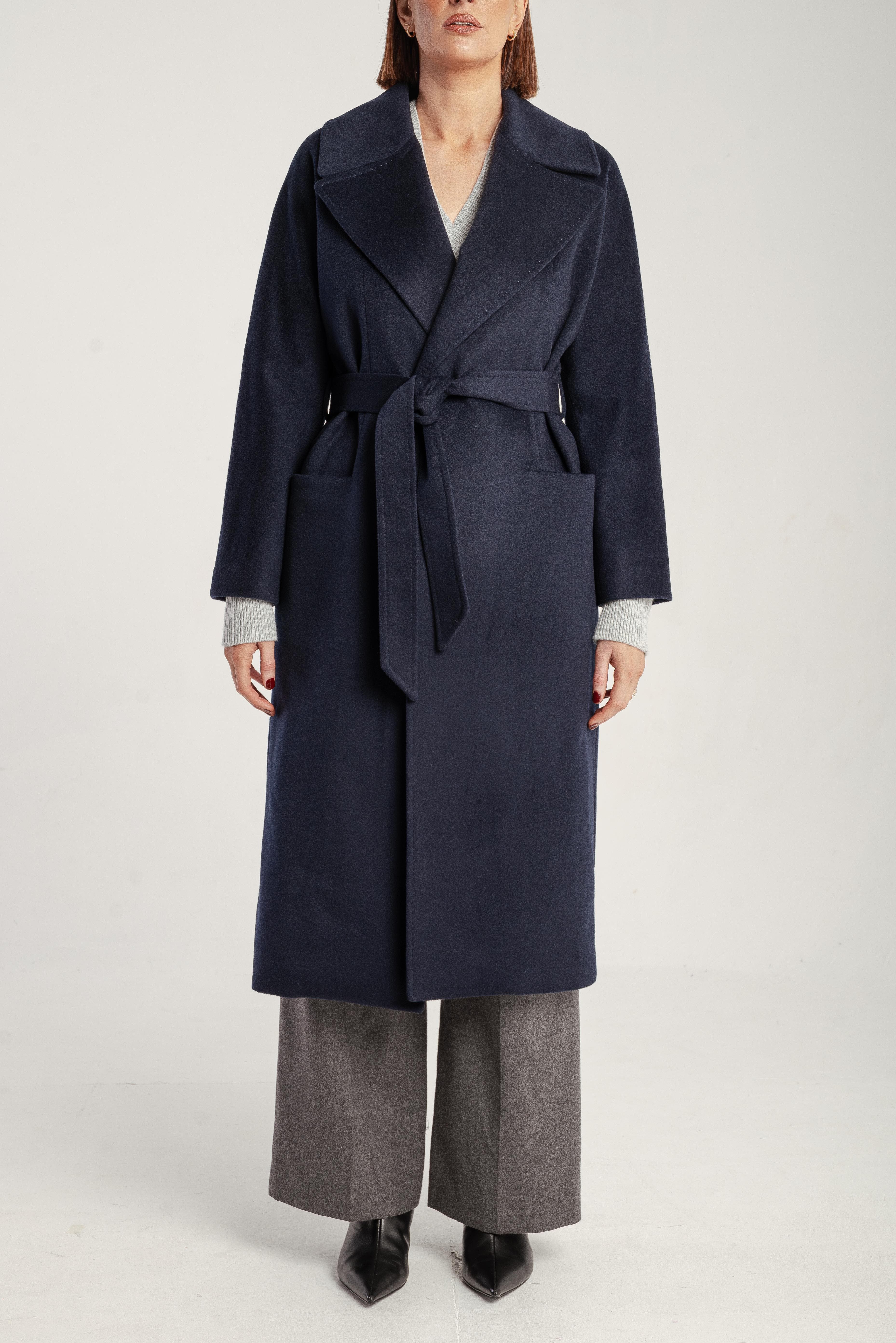 Pure Cashmere Wrap Belted Midi Coat - image 5
