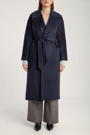 1982 Pure Cashmere Wrap Belted Midi Coat