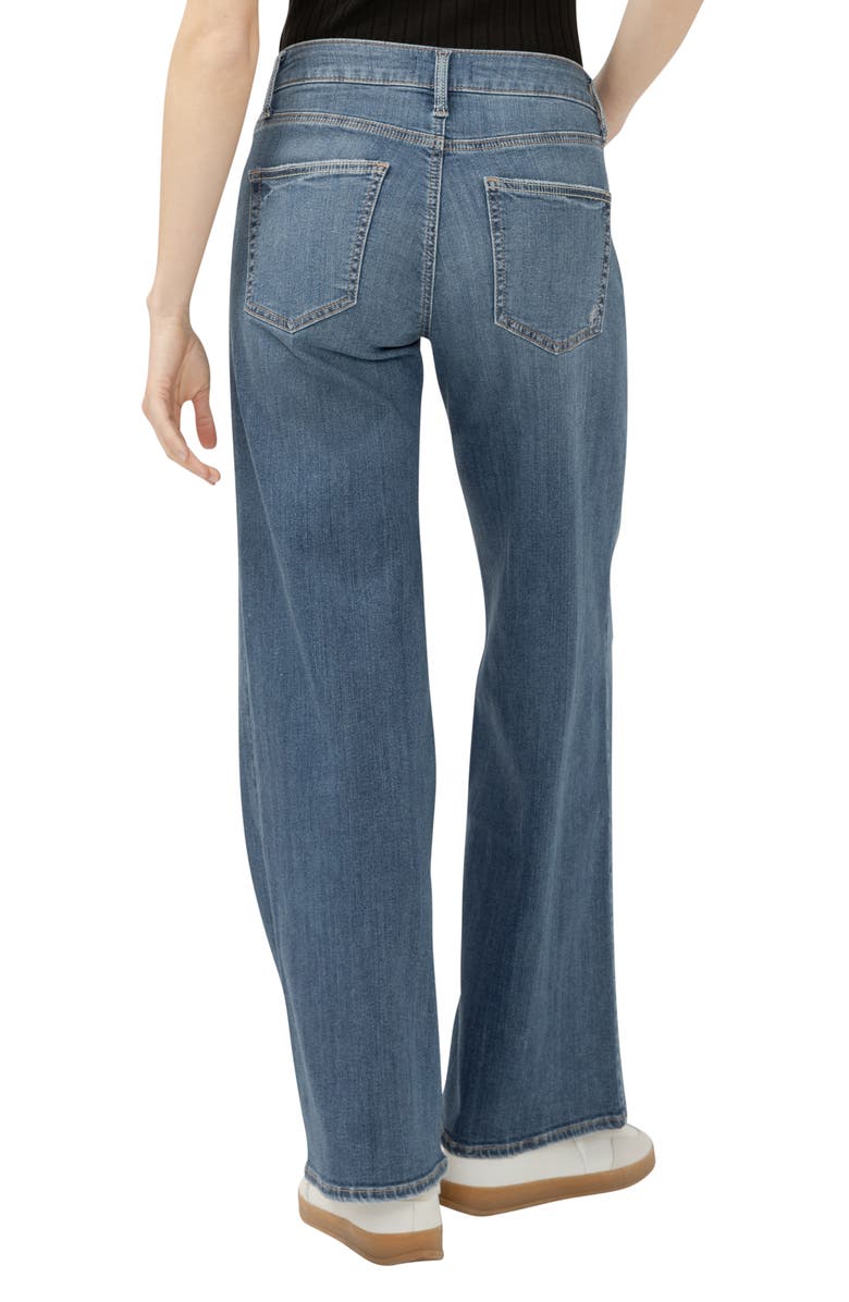 Silver Jeans Co. Suki Curvy Mid Rise Wide Leg Jeans, Alternate, color, 