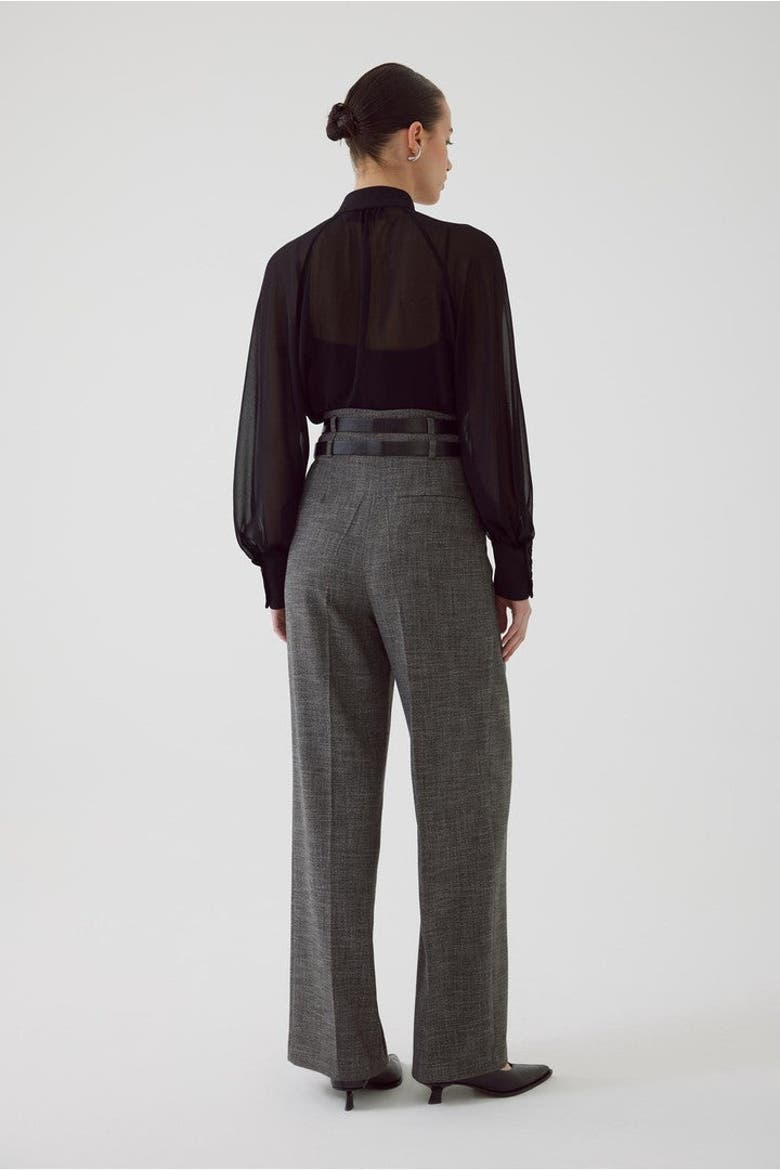 Albus Belted Pants, Alternate, color, ANTHRACITE