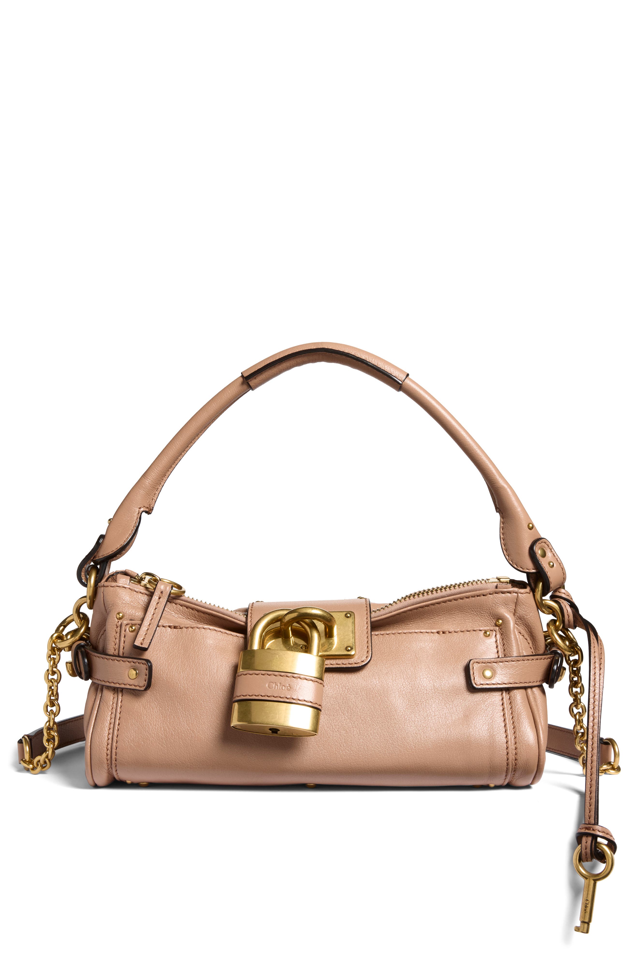 Paddington Leather Shoulder Bag, Main, color, TAWNY BROWN