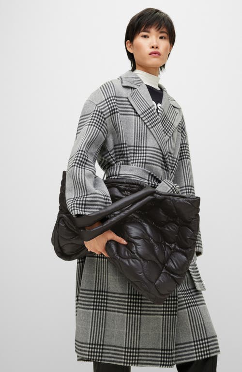 Hugo Boss Boss Ellie Quilted Tote In Black