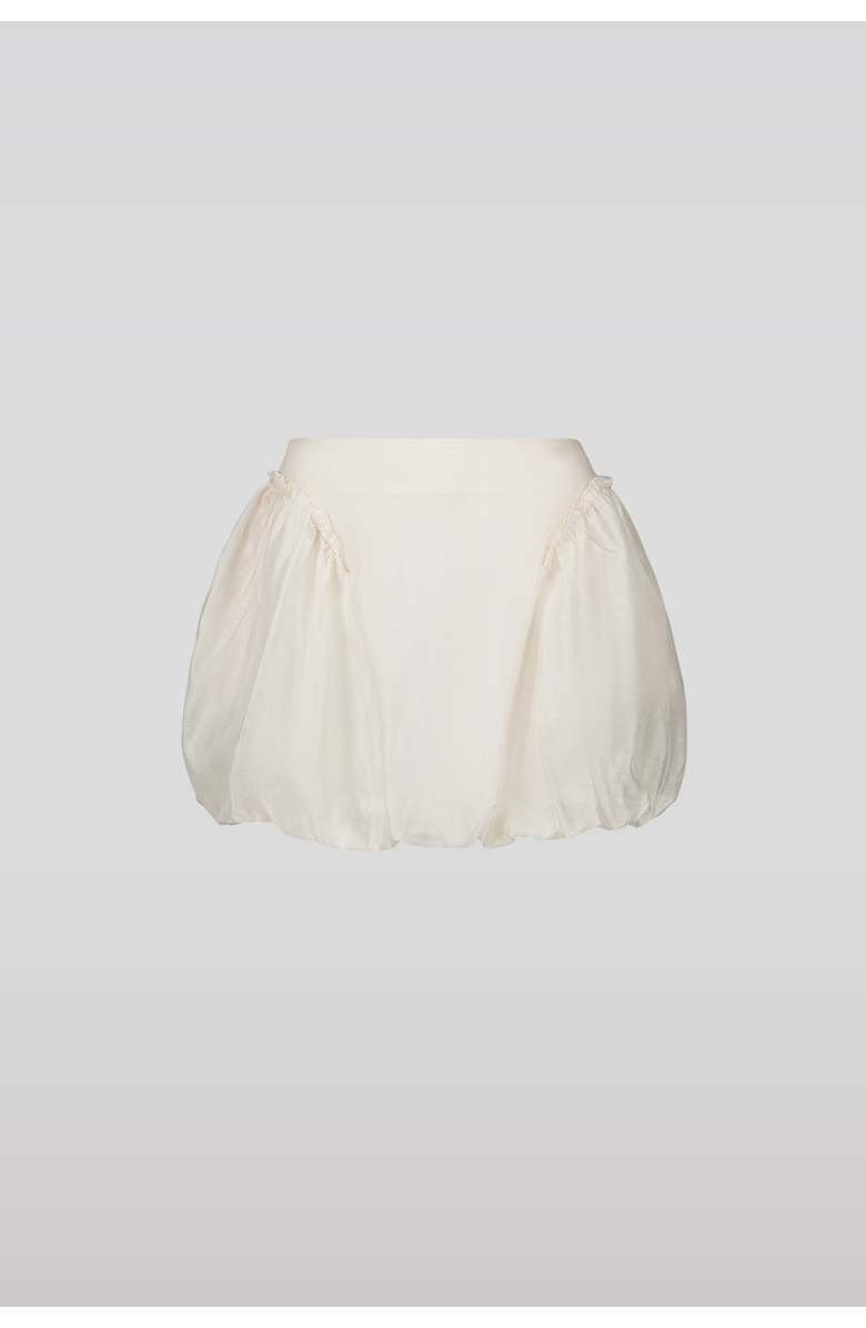 SAEMDI Bubble Mini Skirt, Main, color, Cream