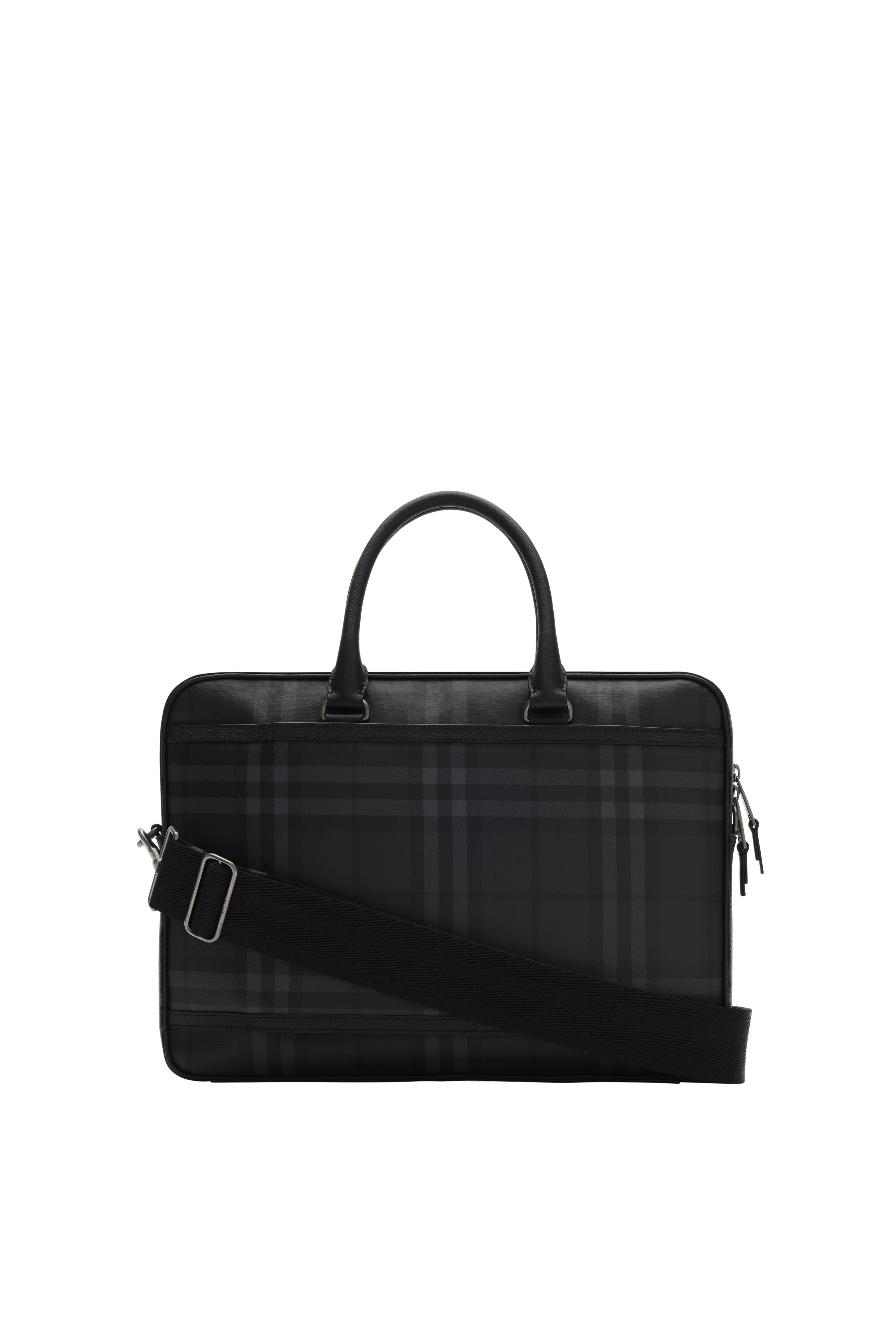 City Check Briefcase, Alternate, color, Iron grey