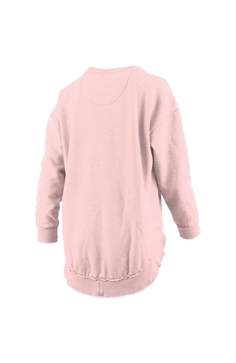 PRESSBOX Women's Pressbox Pink Tennessee Volunteers Poncho Fleece Pullover Sweatshirt, Alternate, color, 