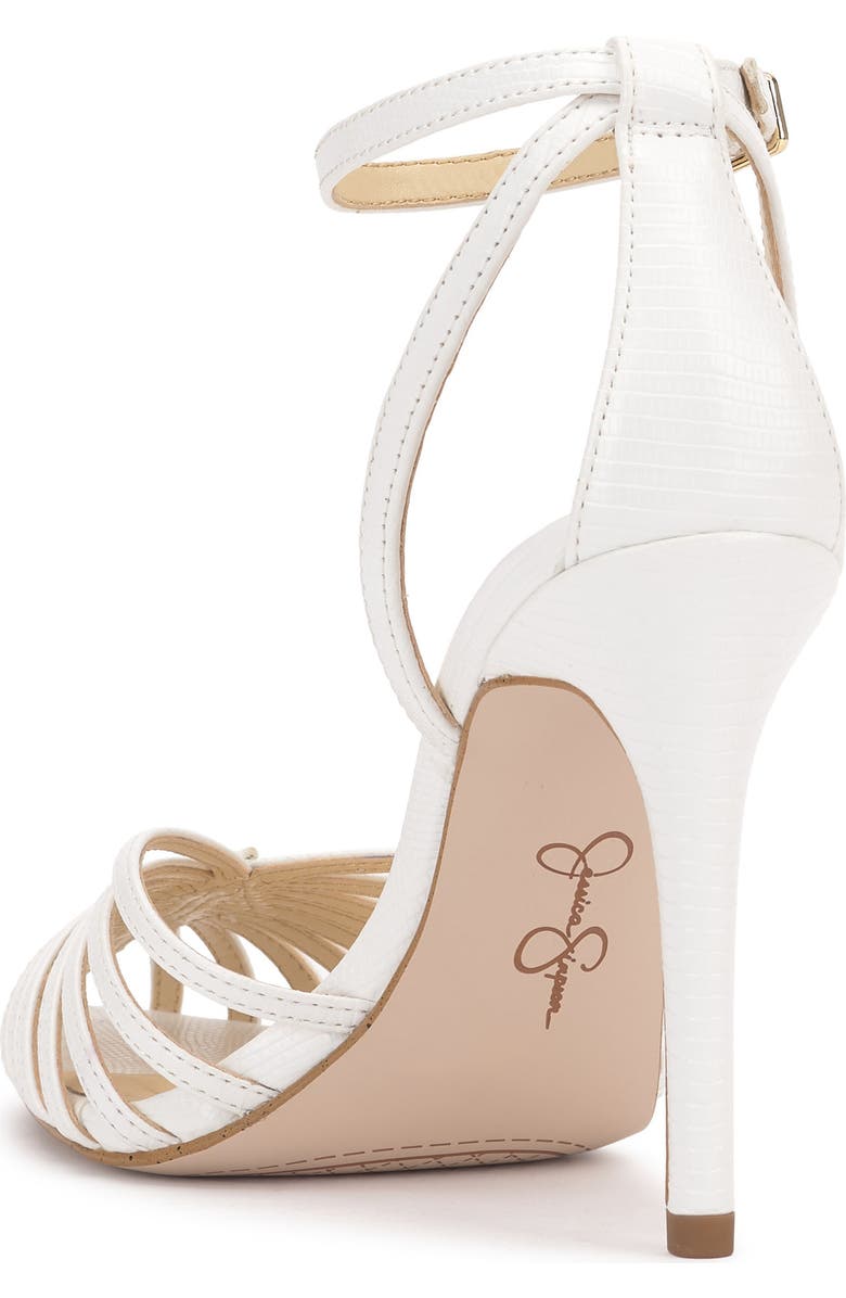 Jessica Simpson Paveri Ankle Strap Pointed Toe Pump, Alternate, color, White 02