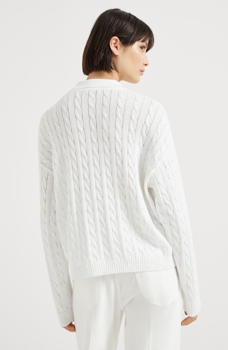 Brunello Cucinelli Dazzling Cables sweater, Alternate, color, 