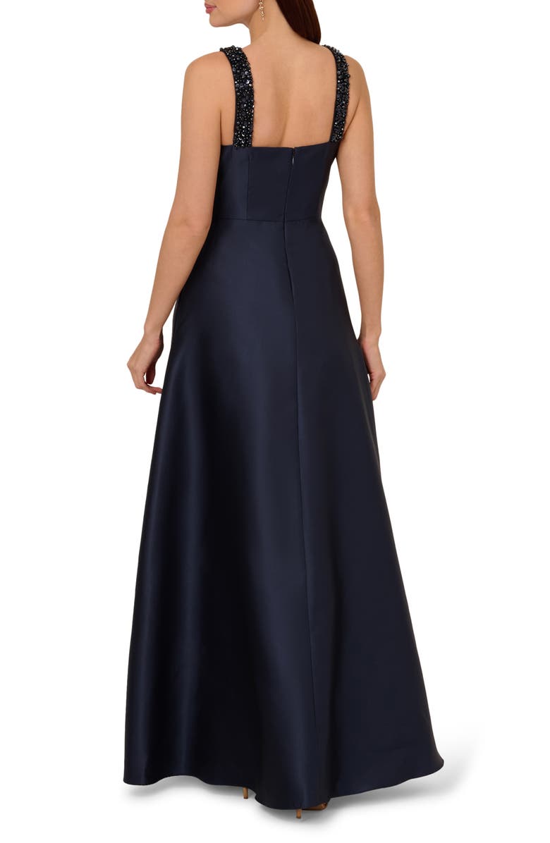 Adrianna Papell Beaded Mikado Ballgown, Alternate, color, 