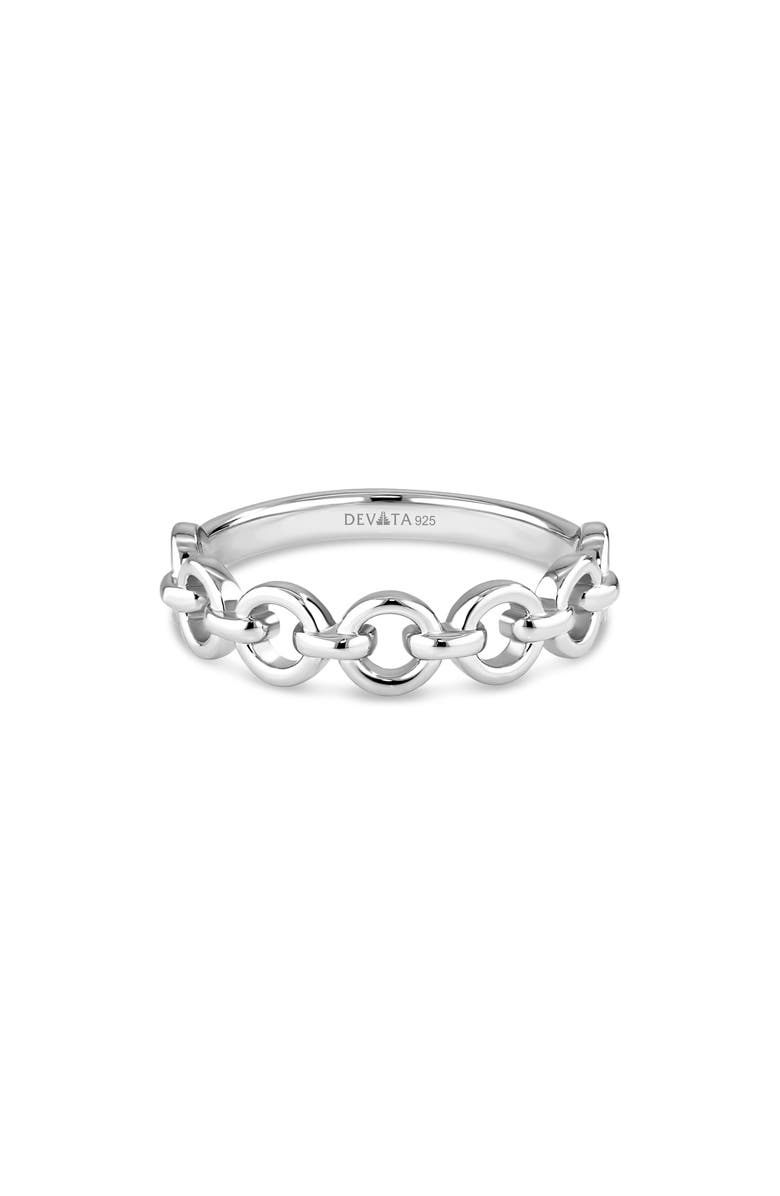 DEVATA Cable Link Ring, Alternate, color, Silver