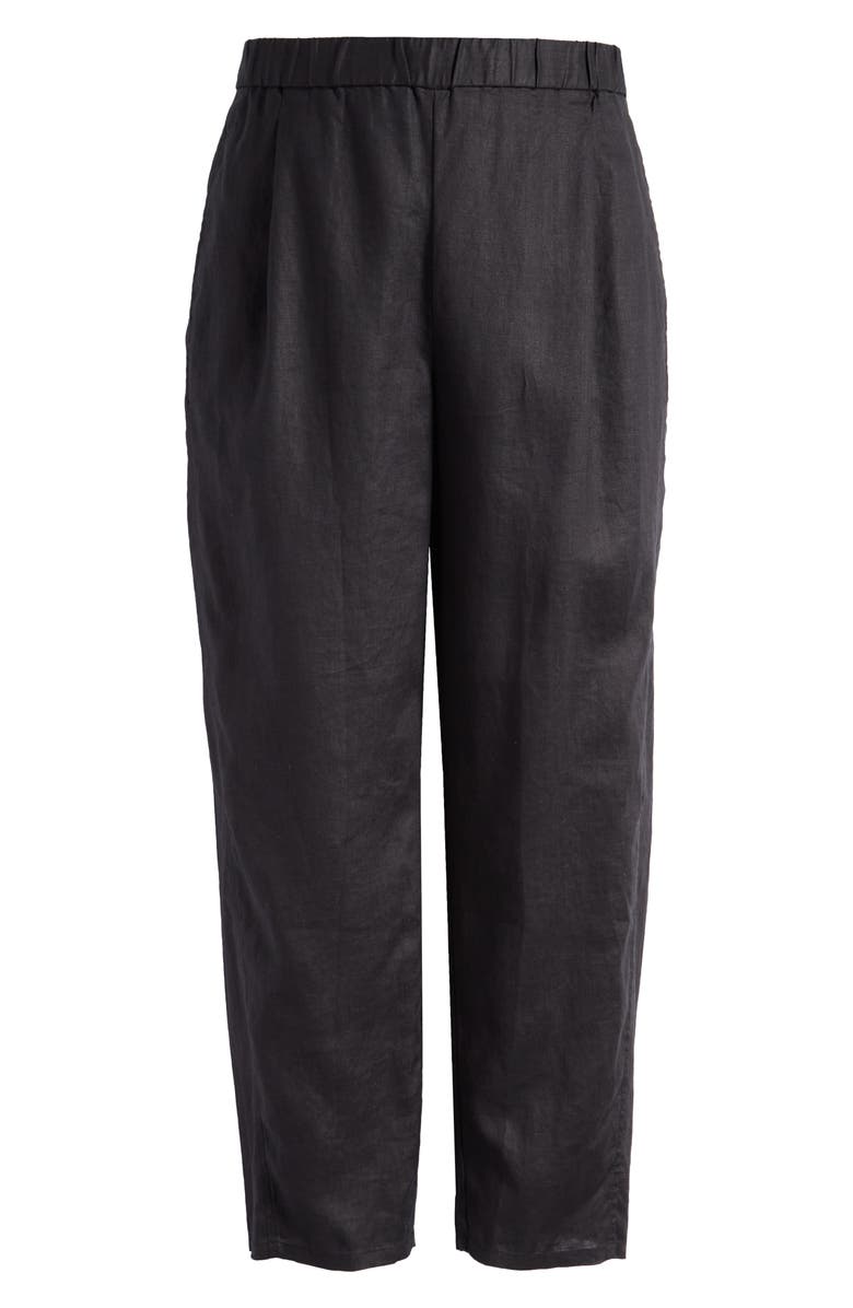 Eileen Fisher Pleated Organic Linen Lantern Pants, Alternate, color, 