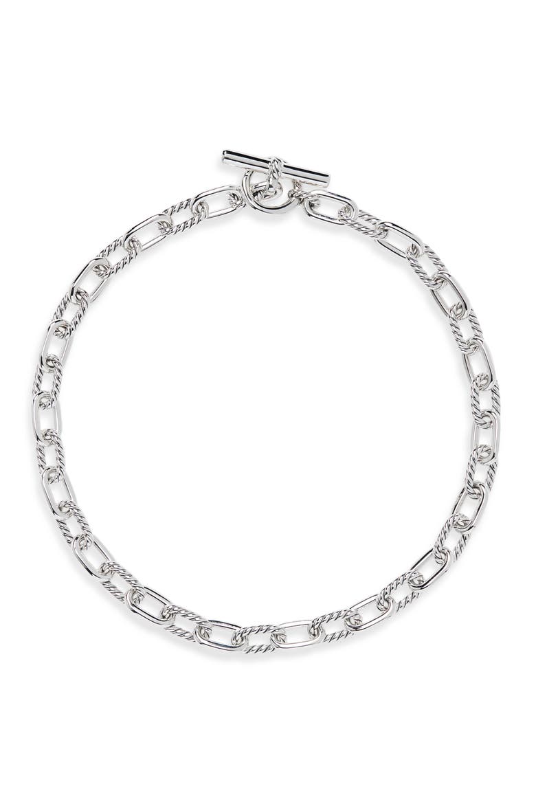 DY Madison® Toggle Chain Necklace, Sterling Silver, 8.5mm, Main, color, STERLING SILVER