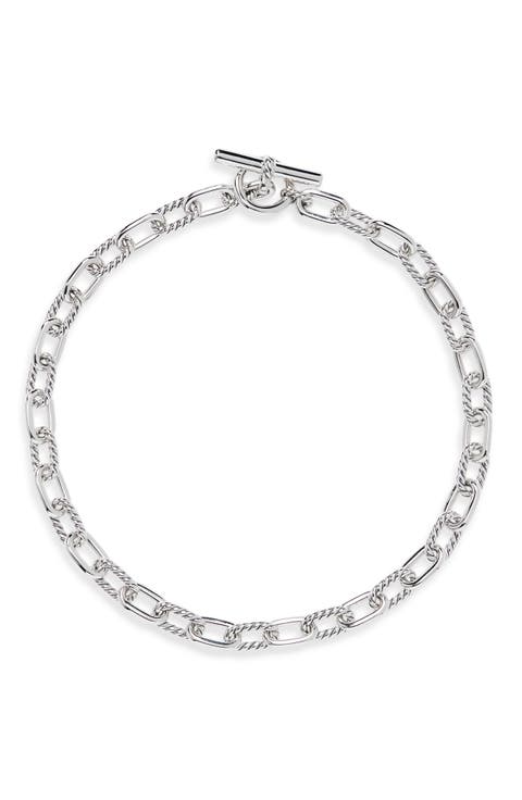 DY Madison® Toggle Chain Necklace, Sterling Silver, 8.5mm