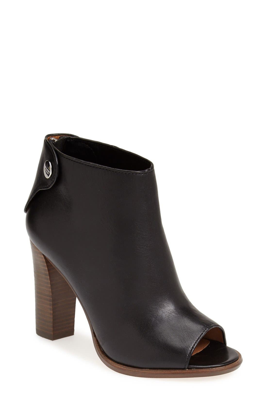 COACH 'Labelle' Leather Bootie, Main, color, 