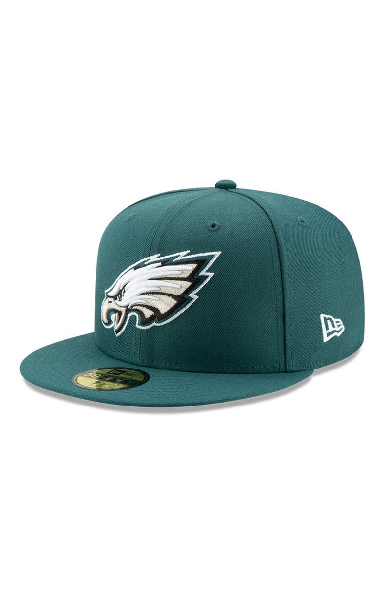 New Era NWE EAG GREEN NFL OMAHA 59FIFTY HATMENFIT, Alternate, color, 