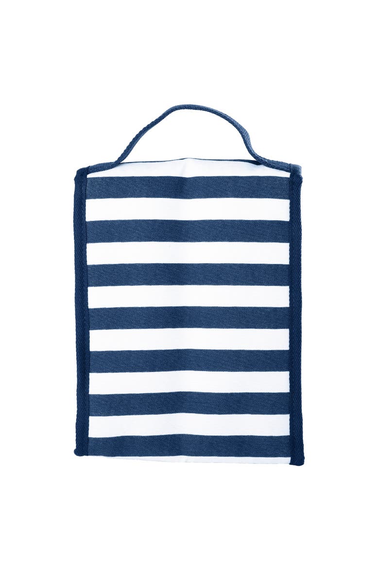 Small Cooler Bag Polyester Canvas, Soft Cooler Lunch Box, Alternate, color, Navy Stripe