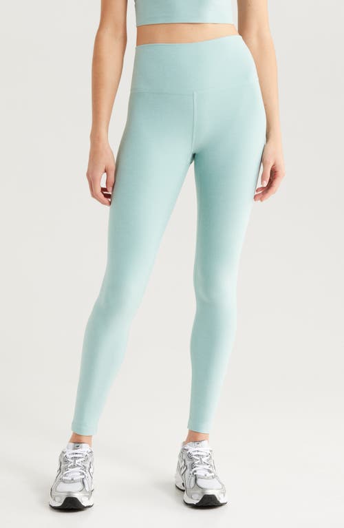 Zella Renew Mélange High Waist Leggings In Blue