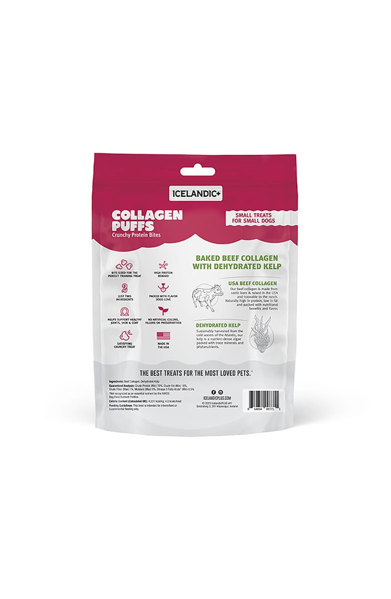 ICELANDIC+ Baked Beef Collagen With Dehydrated Kelp 1.3oz Small Dog Treats, Alternate, color, Multicolored
