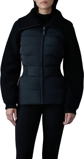 Mackageフォクシー・ダウン・ミックスド・メディア・ジャケット Mackage Foxy Mixed Media Quilted Down Jacket | Nordstrom