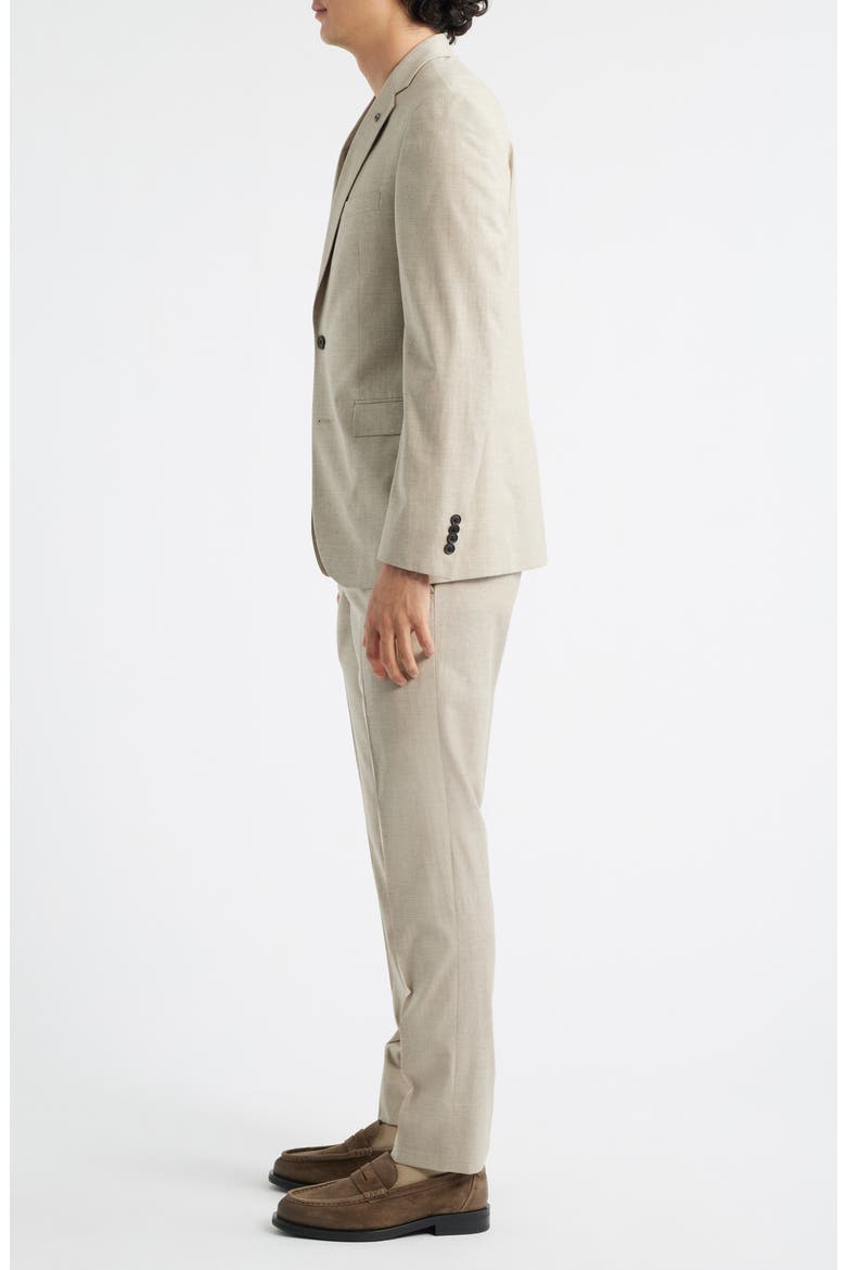 Ross Slim Fit Tan Cotton & Wool Blend Suit, Alternate, color, SAND