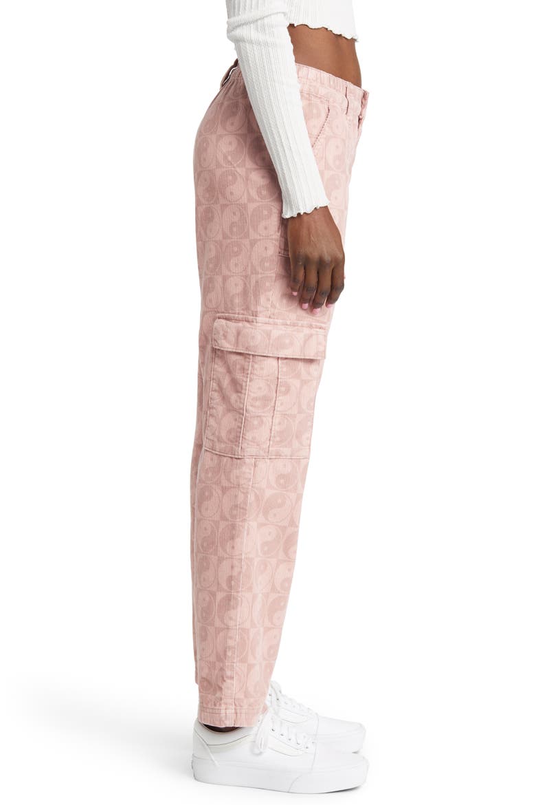 Yin Yang Utility Straight Leg Corduroy Pants, Alternate, color, MAUVE YING YANG