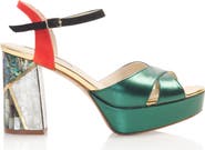 Freya Rose Kami Ankle Strap Pearl Heel Sandal