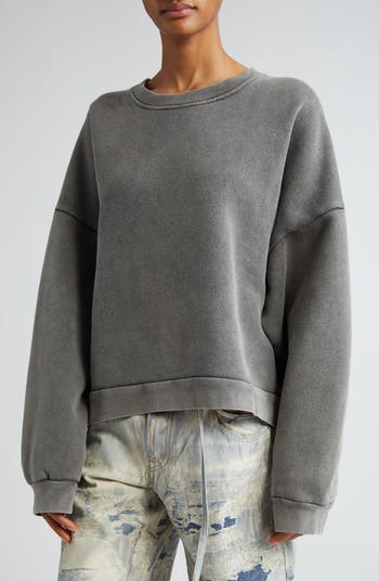 【Acne Studios】Fester Vintage ミニ ロゴパッチ スウェット Acne Studios Fester Logo Patch Oversize Cotton Sweatshirt
