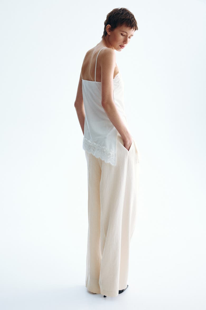 Tailored Trousers, Alternate, color, Light beige