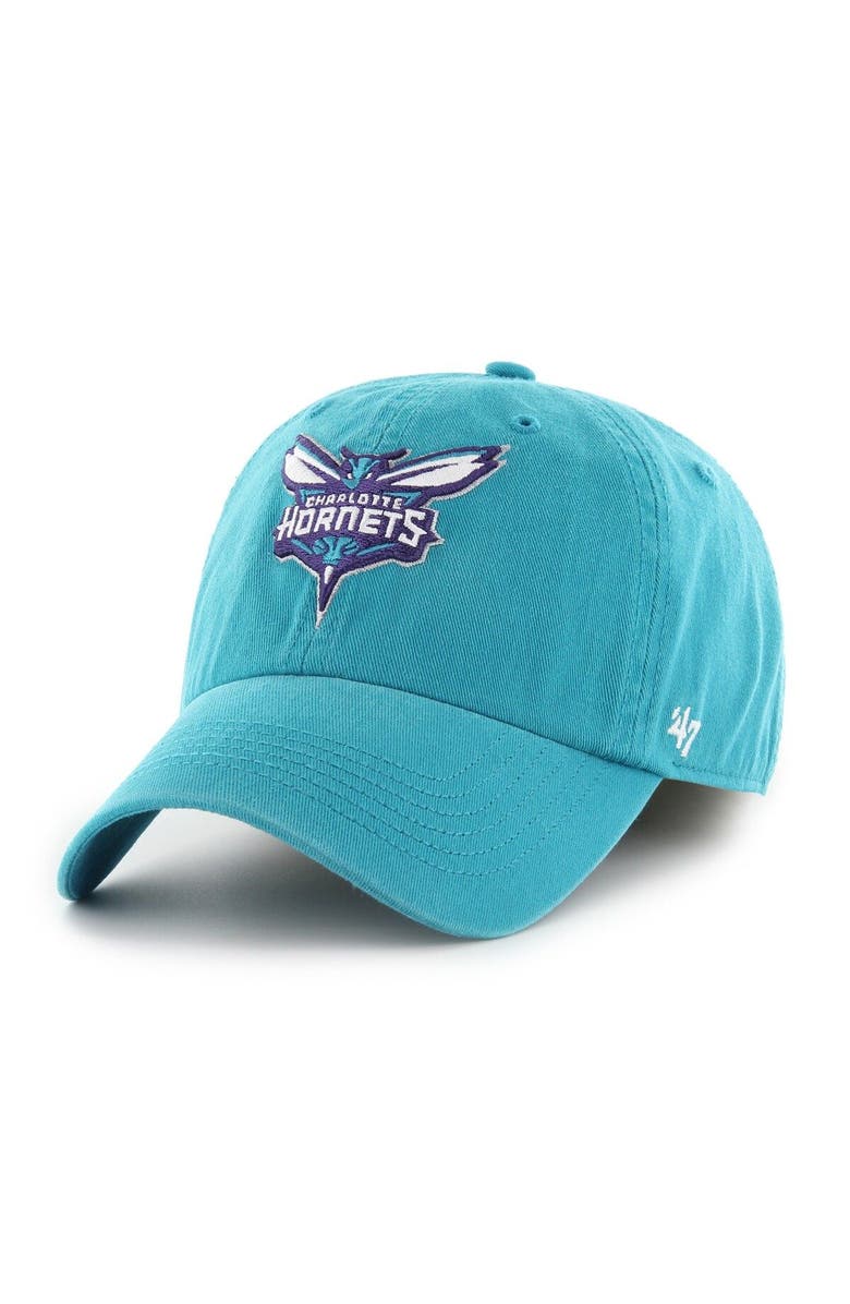 '47 Men's '47 Teal Charlotte Hornets Classic Franchise Fitted Hat, Main, color, Teal