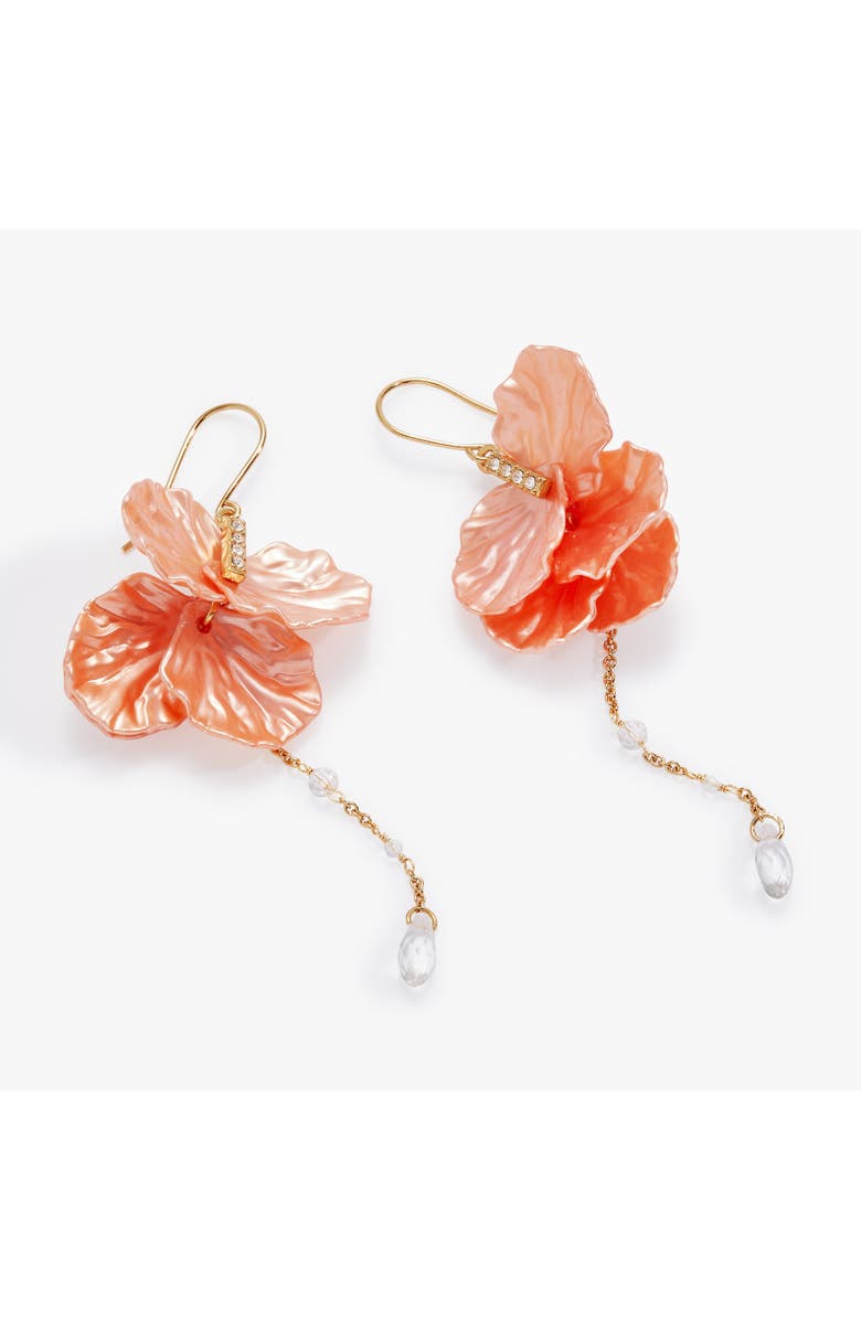 Alex and Ani New York Botanical Garden<sup>®</sup> Peony Petal Statement Earrings, Alternate, color, Pink