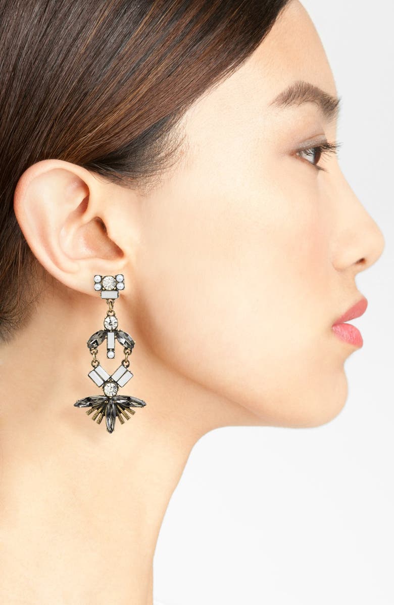 Robert Rose Fan Drop Earrings, Alternate, color, 
