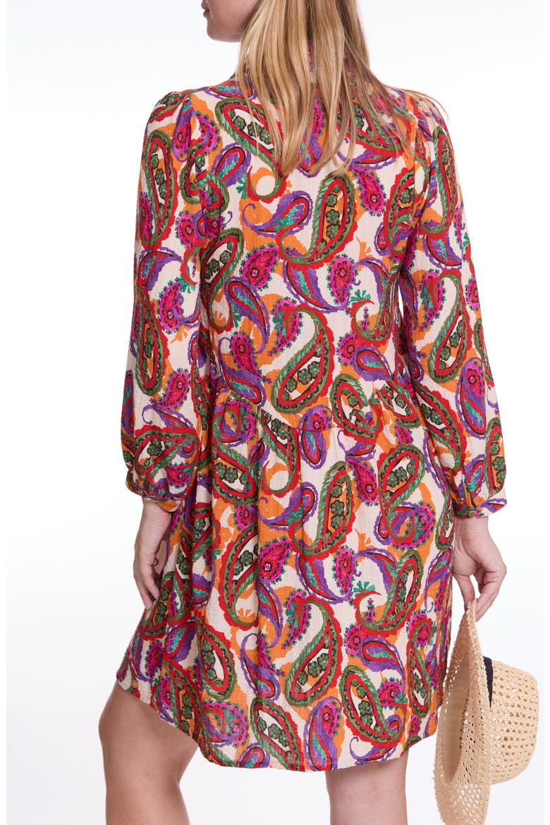 Soledad Maternity and Nursing Shirt Dress, Alternate, color, PAISLEY MUTLI
