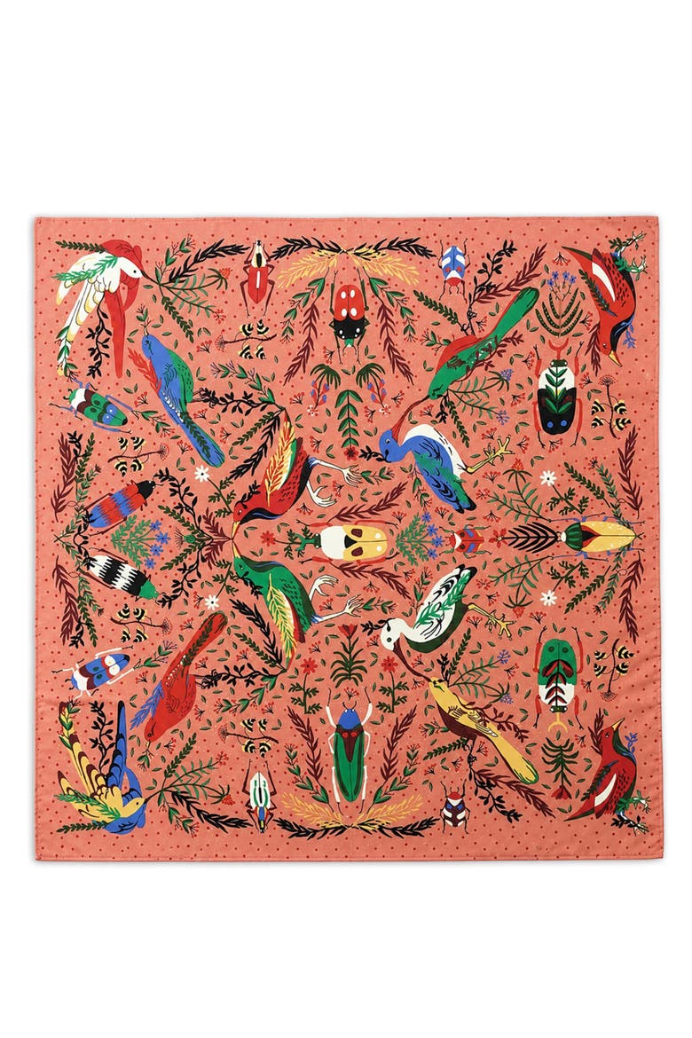 Floral Bandana, Main, color, ORANGE MULTI