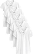 NEXT Kids' 5-Pack Short Sleeve Piqué Polos