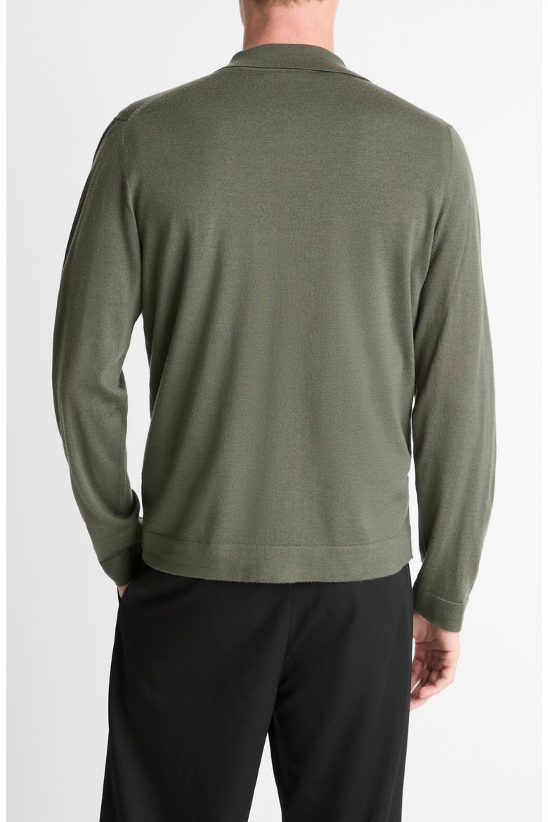 Merino Wool & Cashmere Cardigan, Alternate, color, SYCAMORE