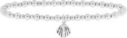MARLYN SCHIFF Clam Shell Charm Ball Stretch Bracelet