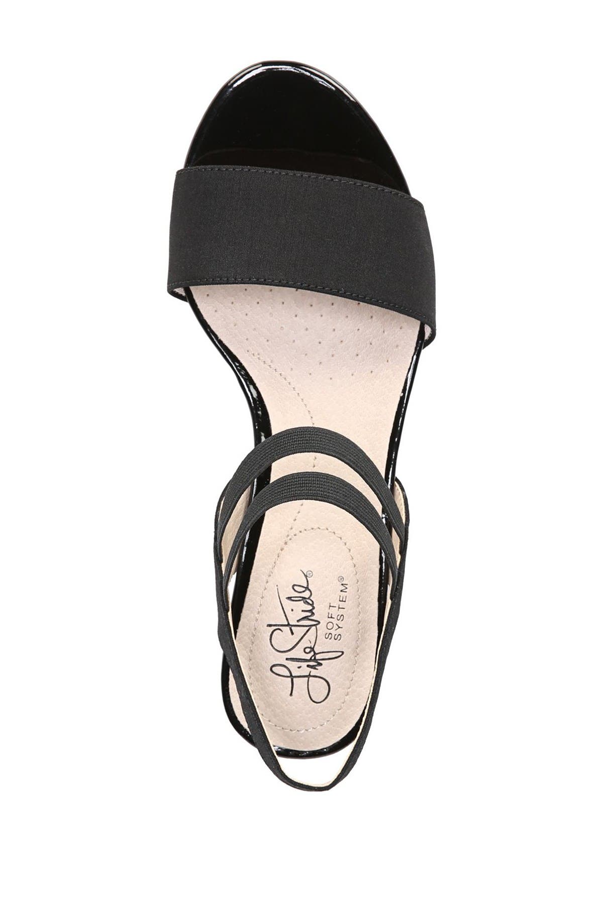 LifeStride SHOES Yolo Wedge Sandal, Alternate, color, Black